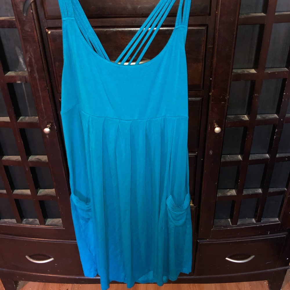 CALVIN KLEIN ROYAL BLUE DESIGNER DRESS